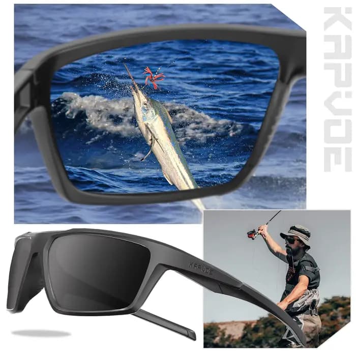Lunettes de soleil polarisées KAPVOE pour la randonnée