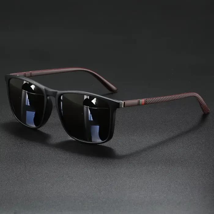 Lunettes de soleil rectangulaires vintage unisexes