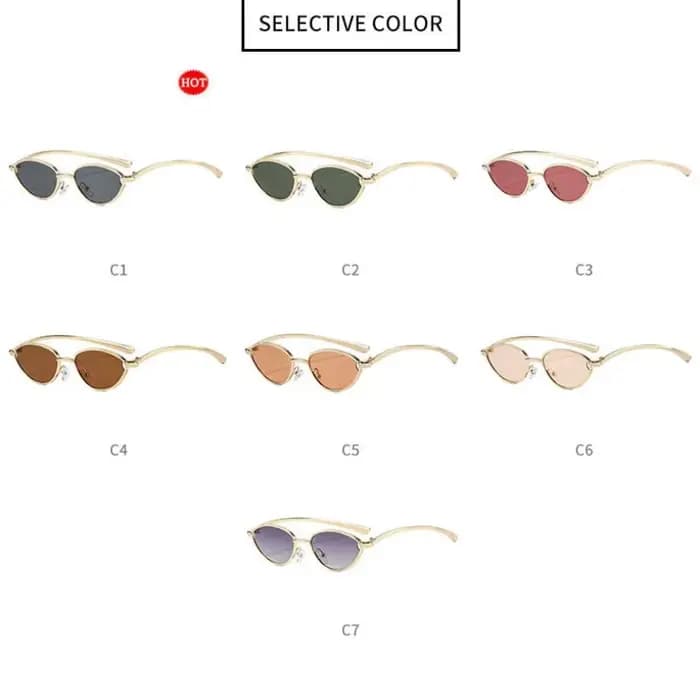 Lunettes de soleil œil de chat de luxe pour femmes