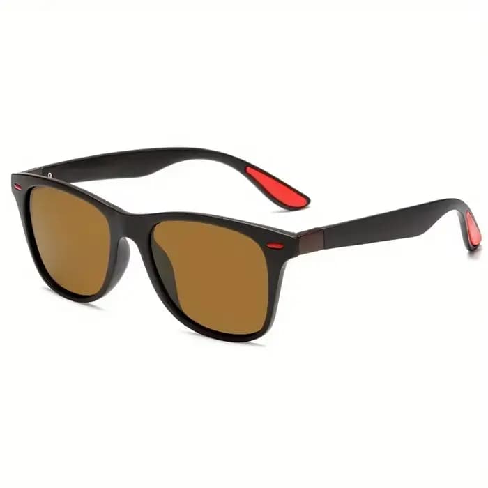 Lunettes de soleil de sport à monture carrée pour hommes et femmes pour la conduite en plein air
