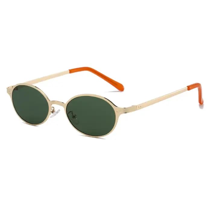 Lunettes de soleil ovales de styliste