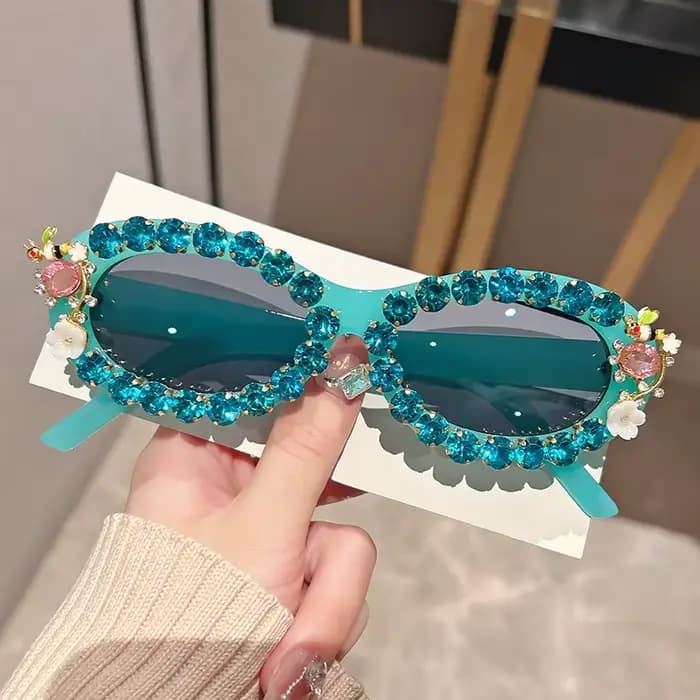 Lunettes de soleil ovales unisexes élégantes