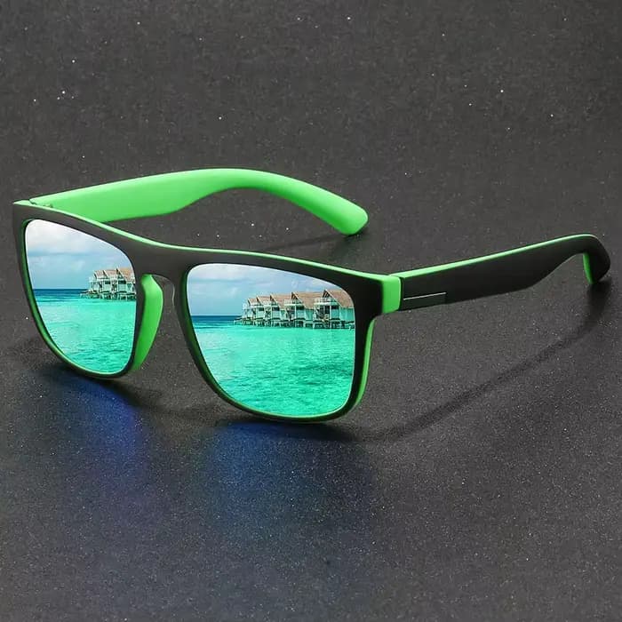 Lunettes de soleil de sport carrées vintage pour hommes et femmes