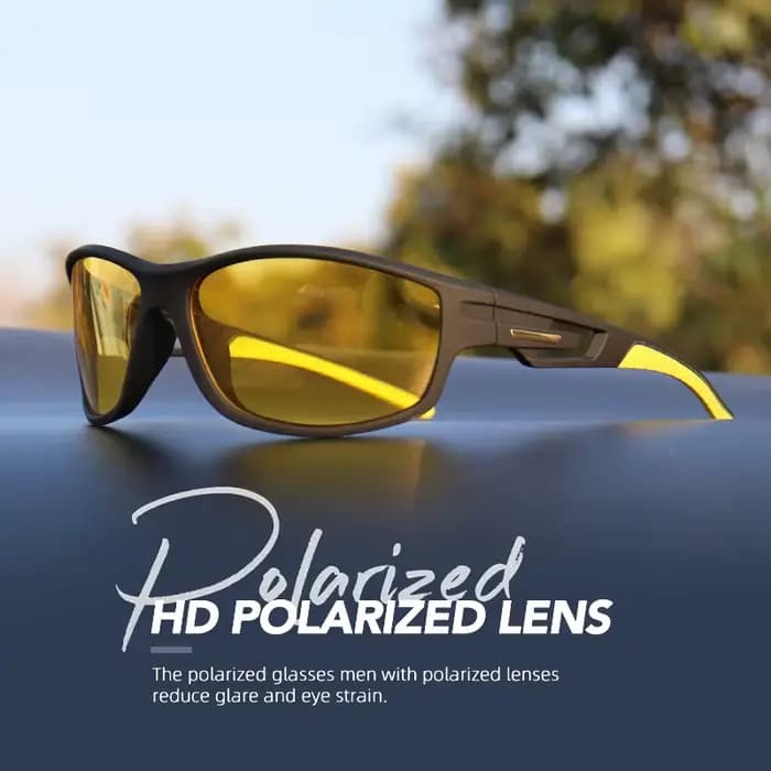 Lunettes de soleil de sport polarisées – Verres photochromiques violets/bleu/rouge de qualité supérieure pour la pêche