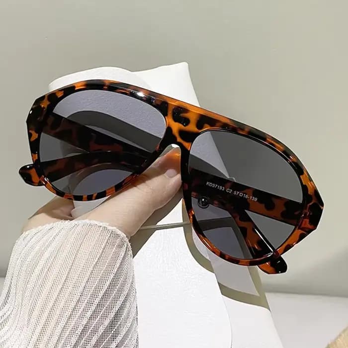 Mode pilote surdimensionné lunettes de soleil