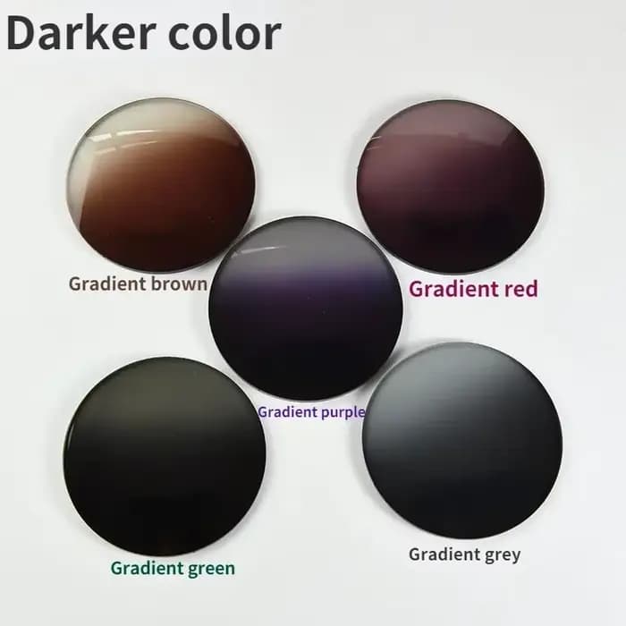 1.56 lentilles teintées 1.61 dégradé de couleur lunettes de soleil de qualité supérieure