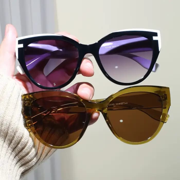 Lunettes de soleil œil de chat vintage pour femme