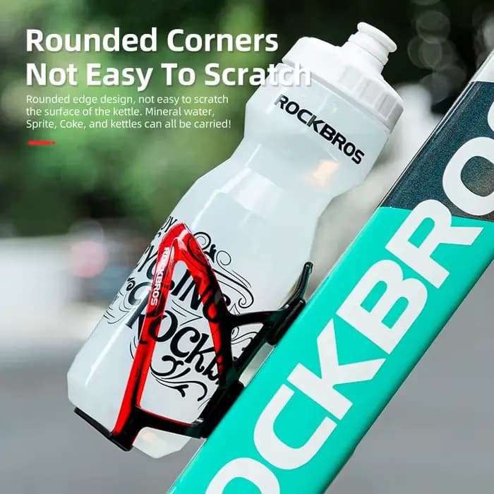 ROCKBROS vélo bouteille d'eau 750 ml vélo bouteille avec support Cage Sport de plein air Portable cyclisme bouilloire bouteille d'eau verres