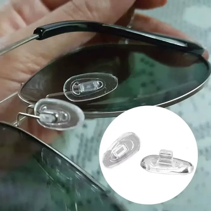 1 paire de coussinets de nez en silicone de qualité supérieure pour lunettes – coussin d'air souple