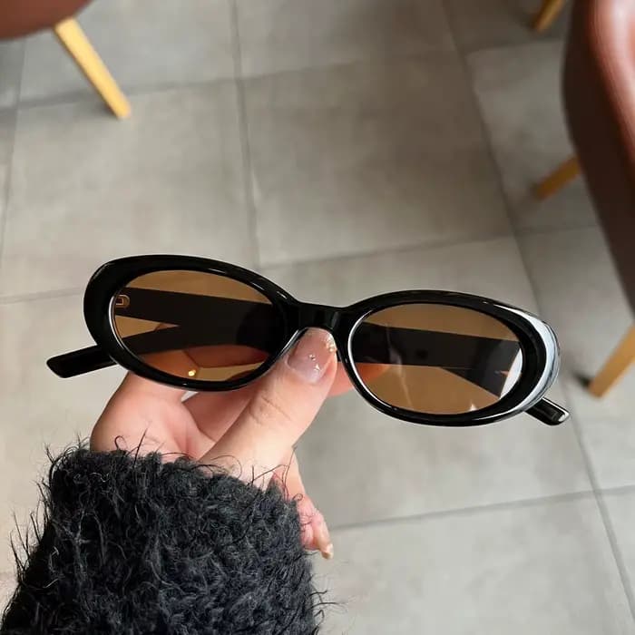 Lunettes de soleil ovales pour hommes et femmes