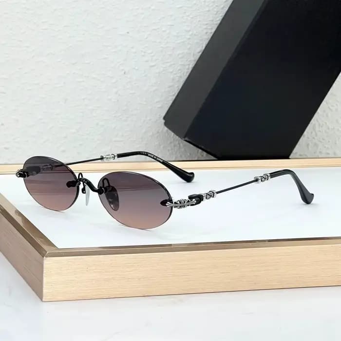 Lunettes de soleil ovales sans monture faites à la main PIILS I
