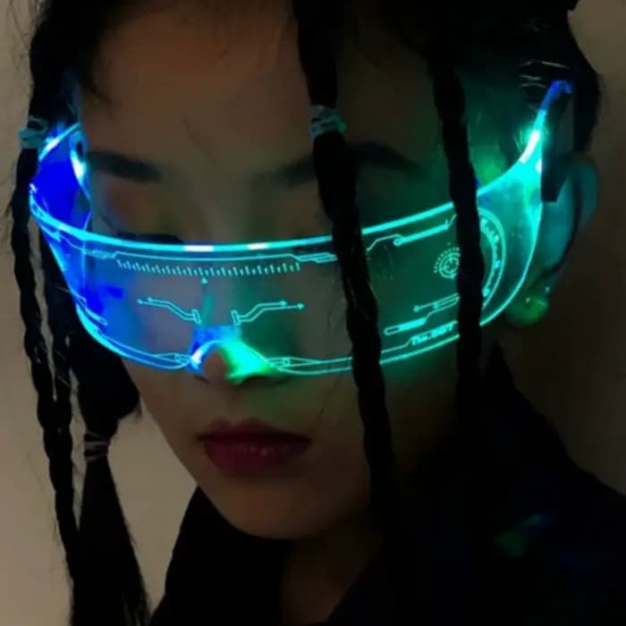 Lunettes de soleil disco colorées scintillantes