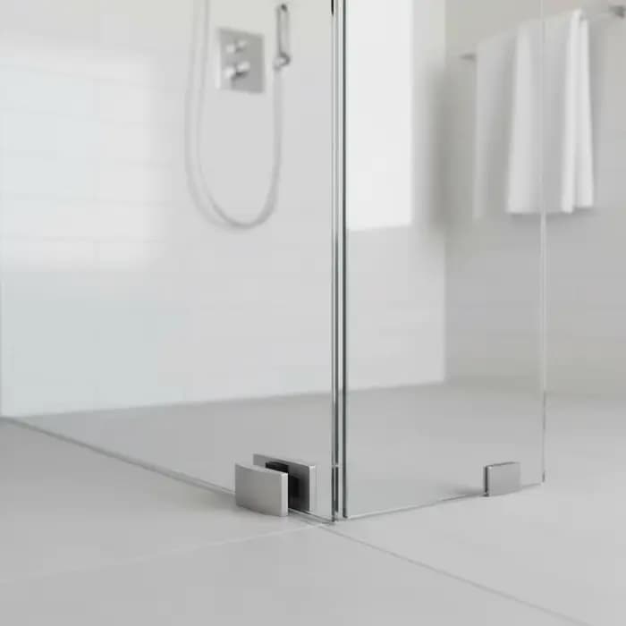 Quincaillerie de guidage inférieur de sol en acier inoxydable 304 pour portes coulissantes en verre, pièce de rechange, construction en acier
