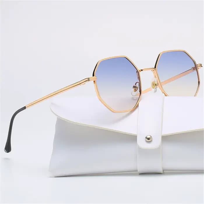 Lunettes de soleil carrées vintage pour hommes et femmes