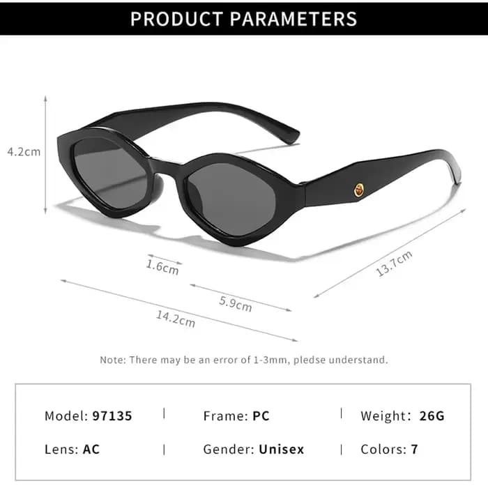Mode lunettes De soleil œil De chat Vintage marque De luxe concepteur noir irrégulier losange dames