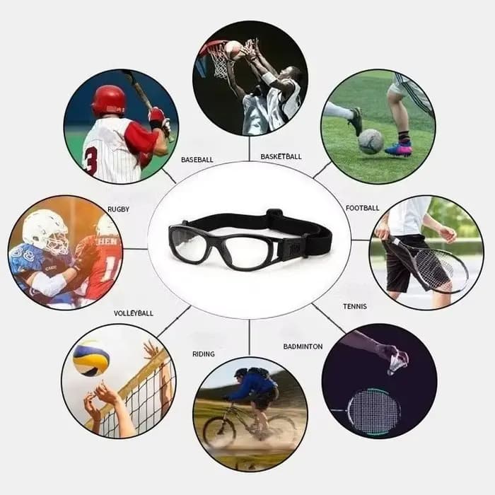 Lunettes de basket-ball professionnelles pour enfants de 6 à 15 ans