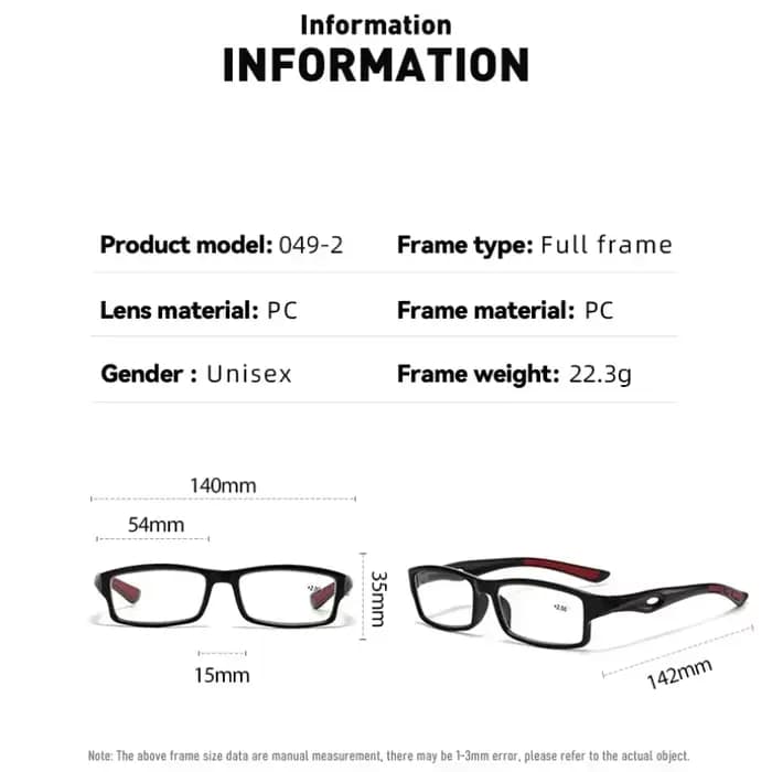 Lunettes de lecture multifocales progressives