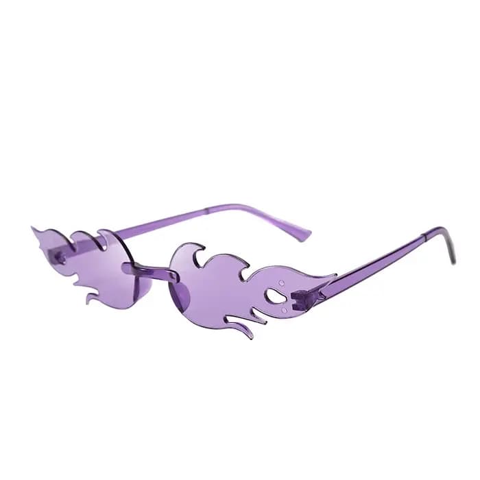 Lunettes de soleil flamme sans bords