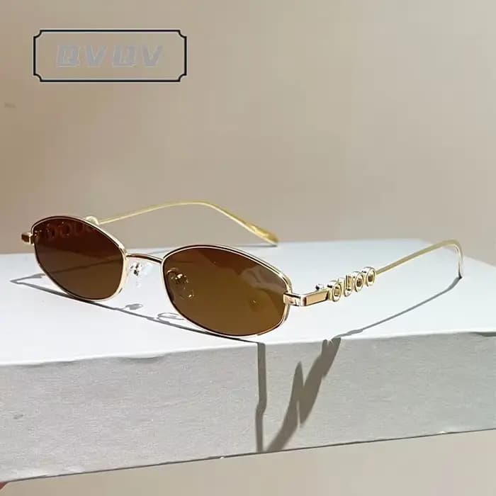 Lunettes de soleil polygonales ovales tendance pour femmes