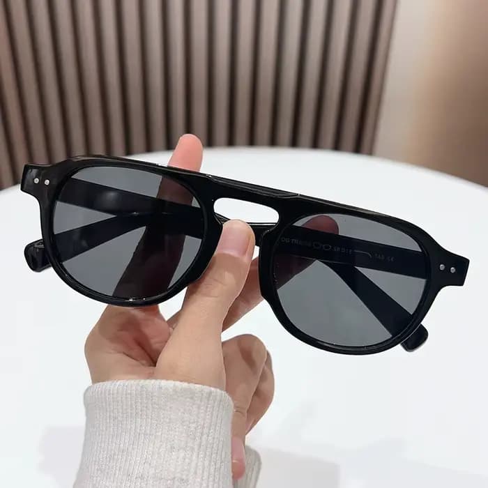 Lunettes de soleil vintage à monture ronde TR90 de haute qualité – Style streetwear minimaliste