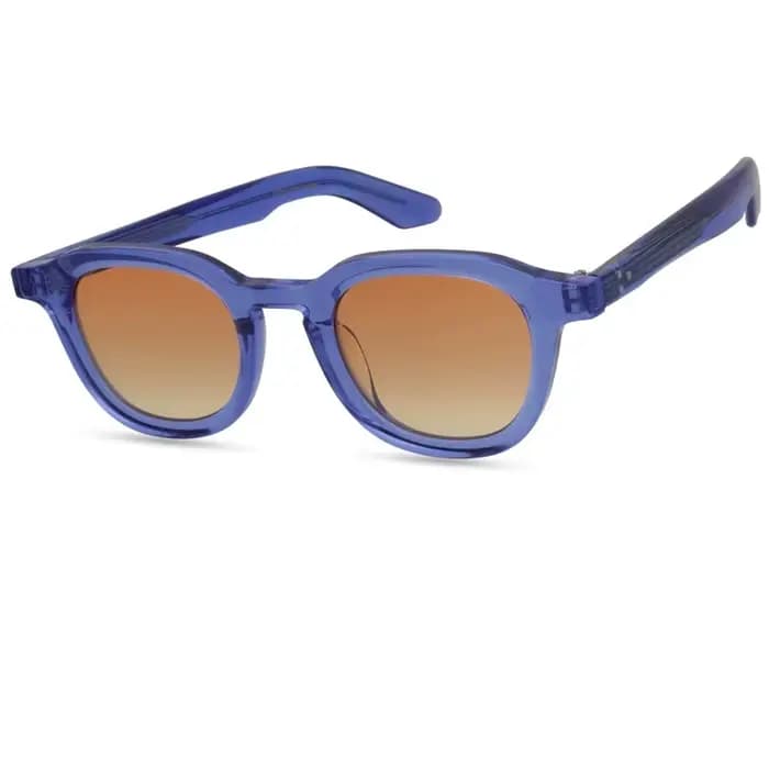 Lunettes de soleil unisexes vintage rétro DAHVEN en acétate fait main 44 mm