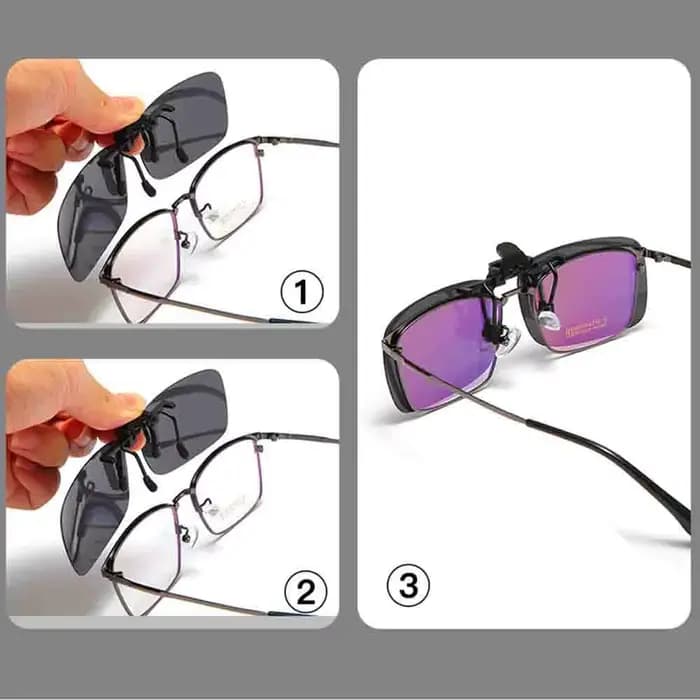 Lunettes UV400 polarisées à clipser