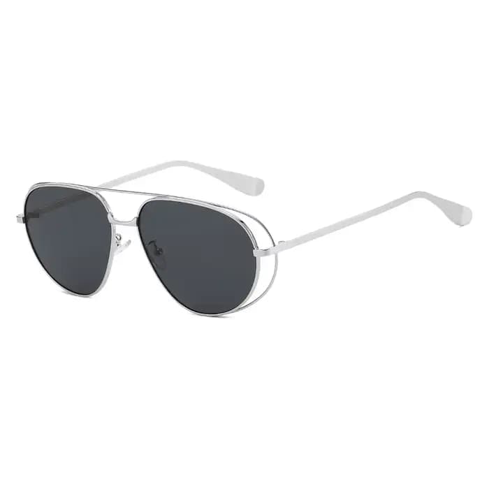 Lunettes de soleil pilote de forme ovale