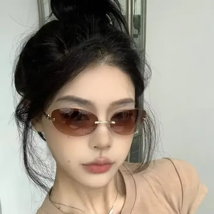 Lunettes de soleil sans monture pour femmes