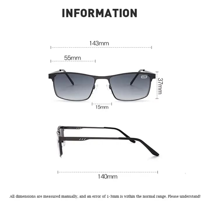 Lunettes de soleil pour hommes à verres dégradés