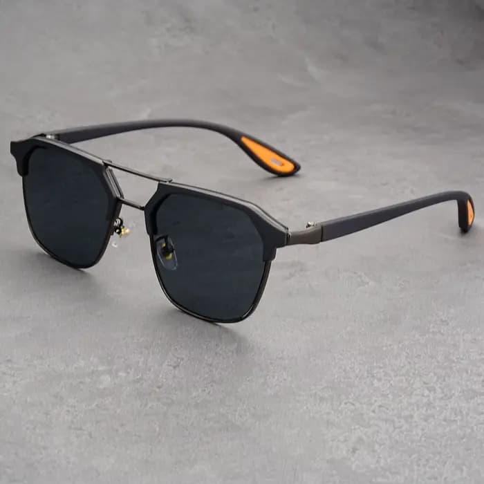 Lunettes de soleil carrées Vintage pour hommes