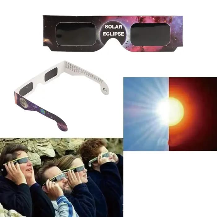 Lunettes éclipse solaire en papier