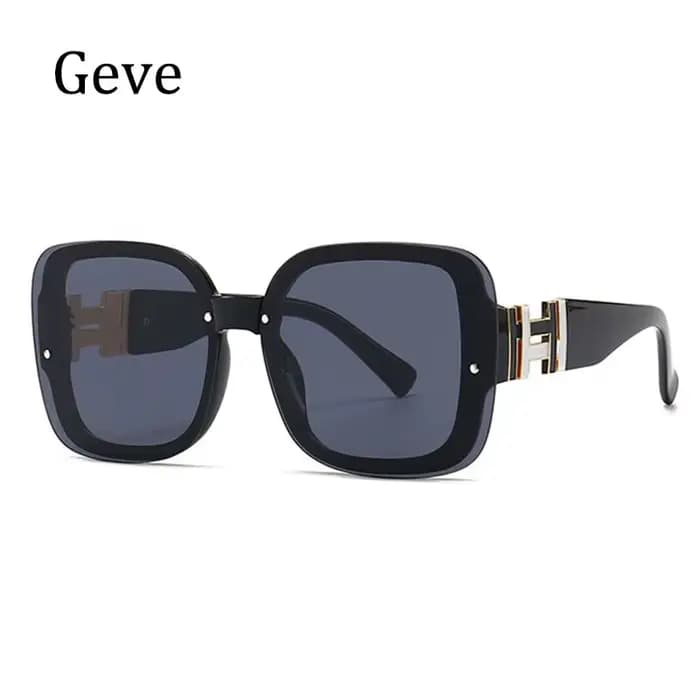 Lunettes de soleil carrées Orange pour femmes