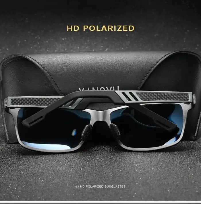 Lunettes de soleil polarisantes en aluminium et magnésium pour hommes