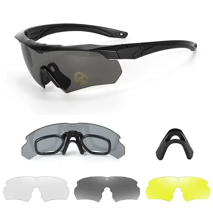 Nouvelles lunettes tactiques polarisées 3 lentilles ensemble