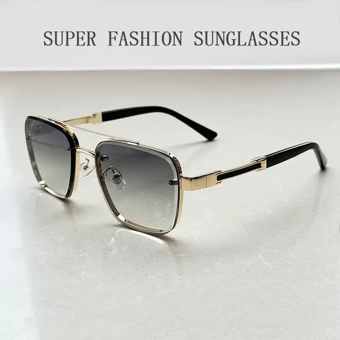 2025 Lunettes De Soleil carrées hommes luxe Vintage