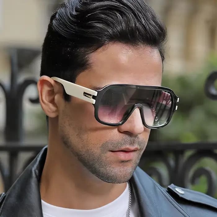 Vintage marque de luxe concepteur de mode surdimensionné carré lunettes de soleil hommes femmes classique grand cadre