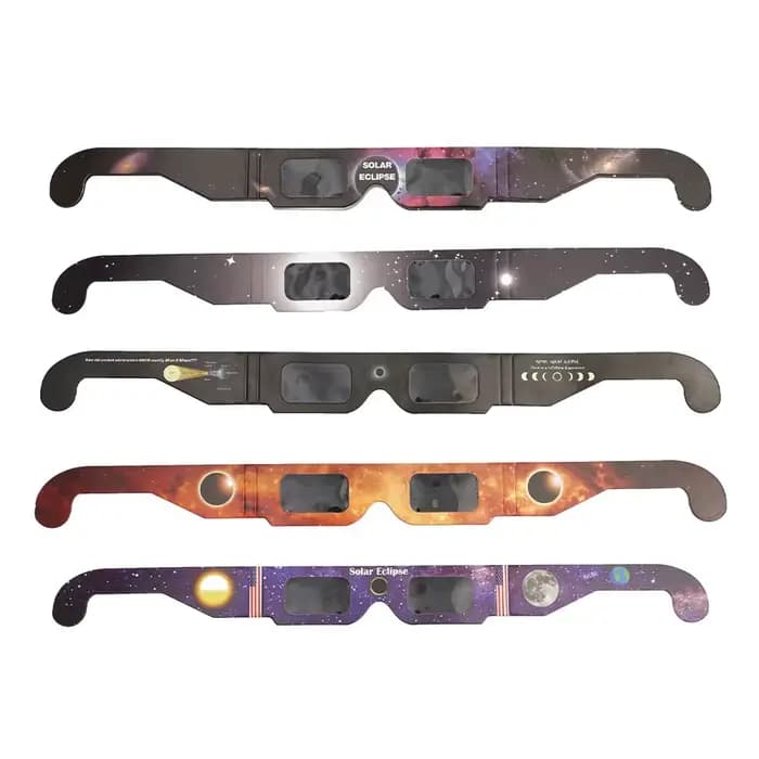 Lunettes éclipse solaire en papier