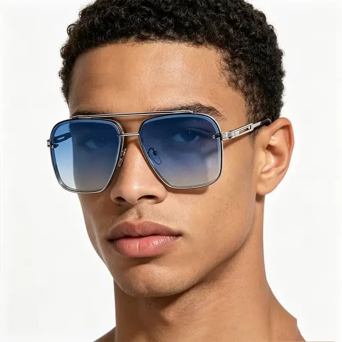Lunettes de soleil carrées Vintage pour hommes et femmes