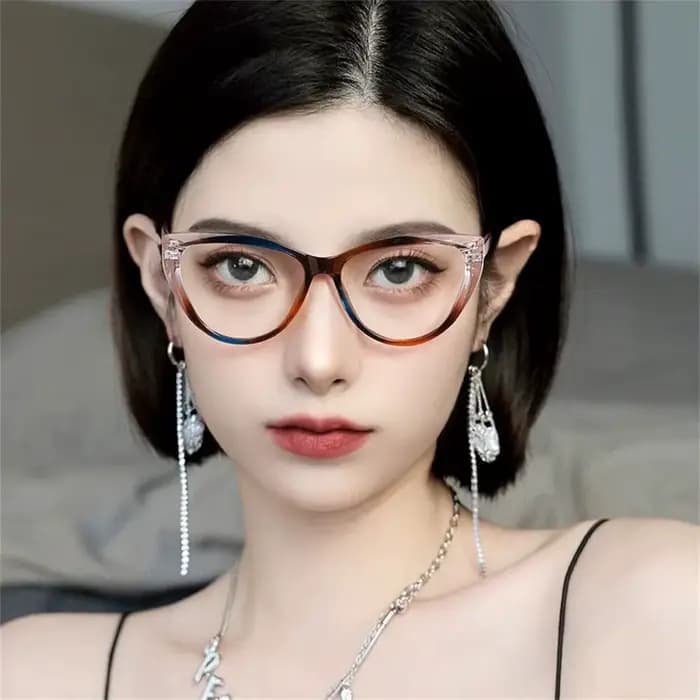 Mode cadre Transparent Anti-UV rayons bleus lunettes PC Ultra-léger ordinateur