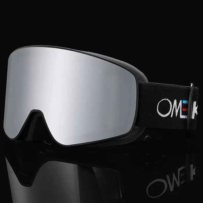 OMEKOL flambant neuf Double couche Anti-buée lunettes de Ski motoneige