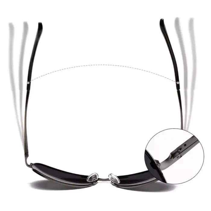 Lunettes de soleil ovales pour hommes