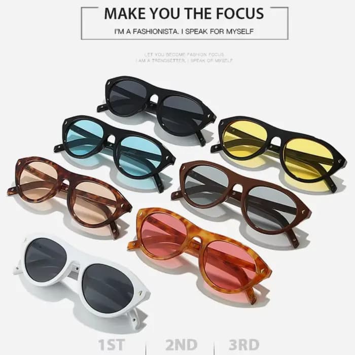 Lunettes de soleil rétro œil de chat écaille de tortue pour femme