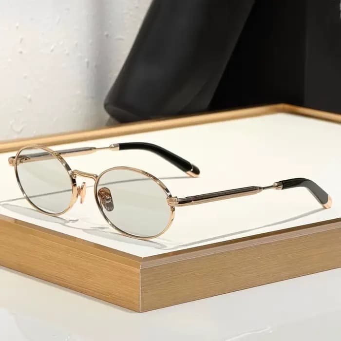 Lunettes de soleil ovales petites en alliage Boulevard I