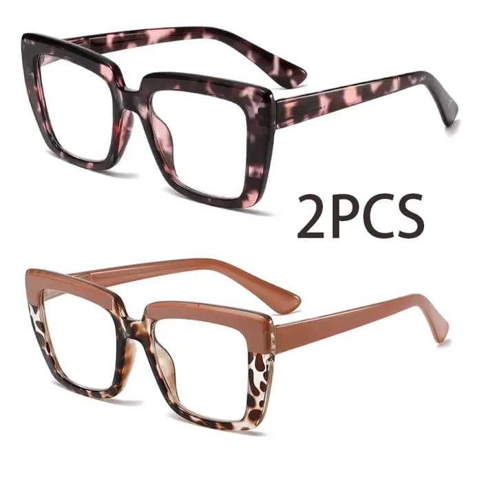 2 pièces deux paires de lunettes de lecture élégantes et confortables