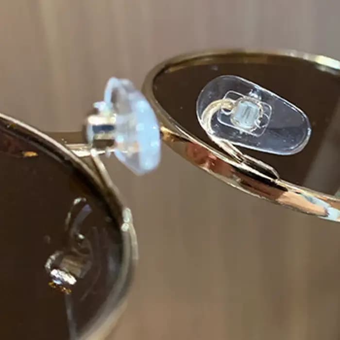 Lunettes de soleil ovales en métal