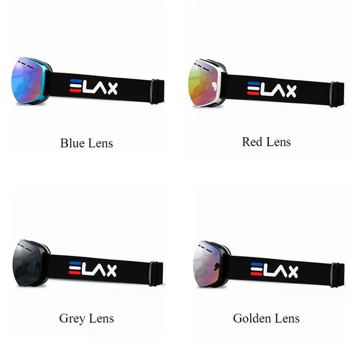 ELAX marque Double couches Anti-buée lunettes de Ski motoneige masque de Ski