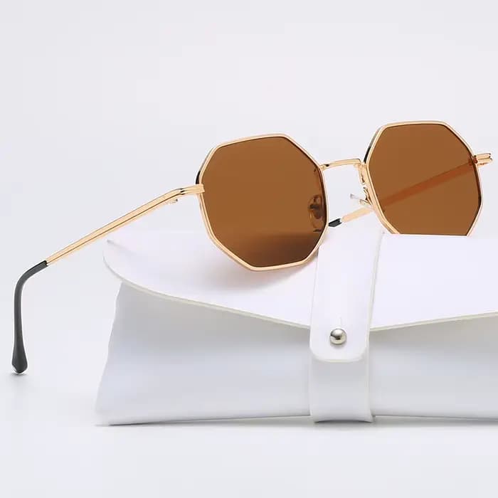 Lunettes de soleil octogonales pour femmes