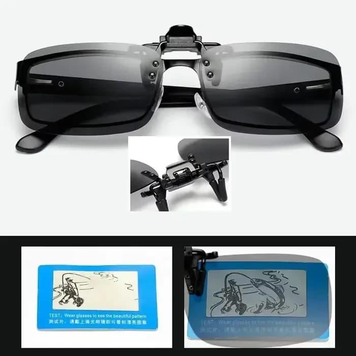 Clips pour lunettes de soleil polarisées