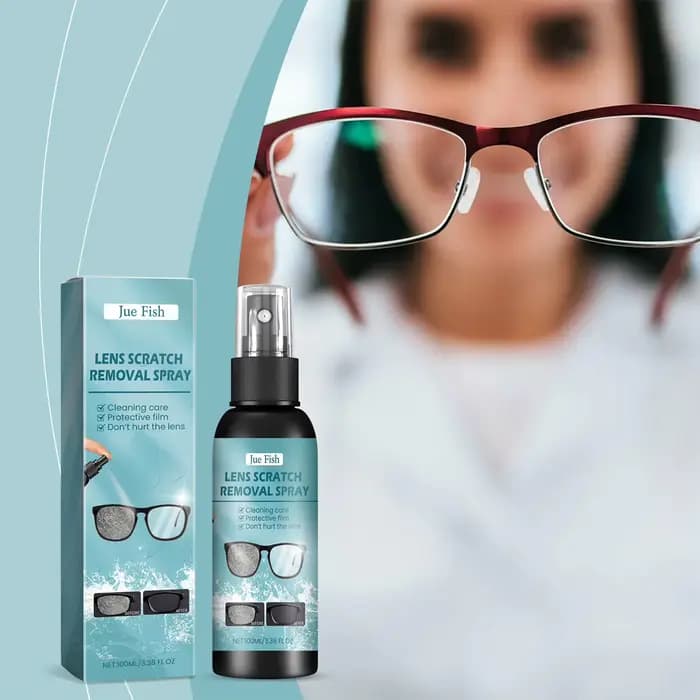 Spray nettoyant pour verres pour les yeux 2 en 1