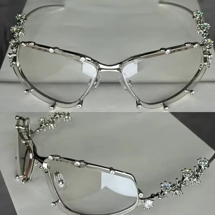 Lunettes à strass pour femmes et hommes